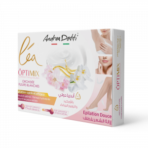 Léa Optimix à l'orchydée et aux fleurs blanches